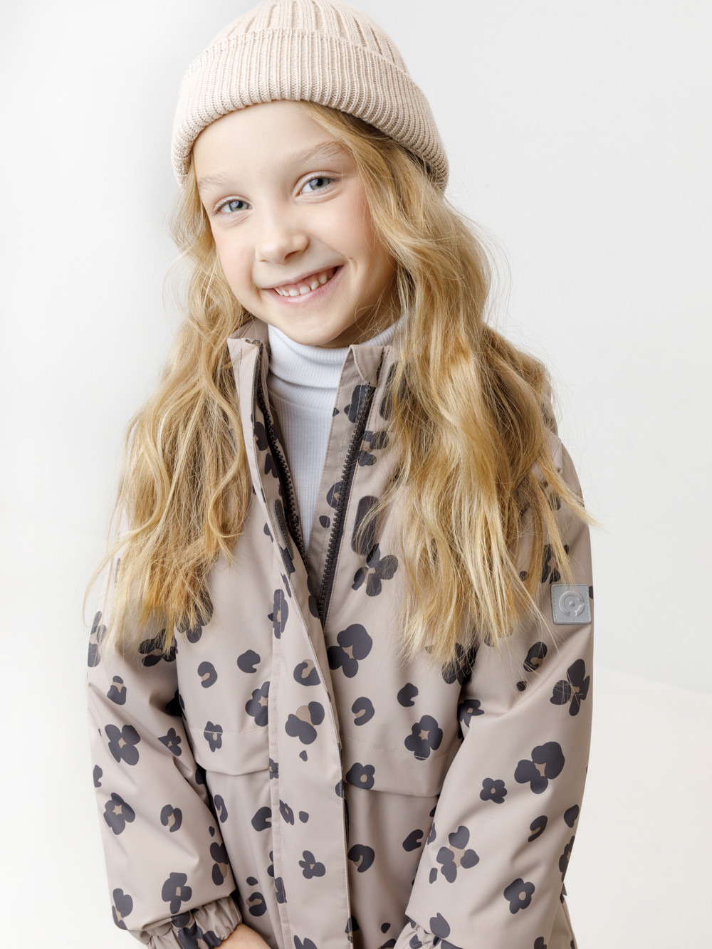 Куртка для девочки, артикул: ВК 32190/н/1 УЗГ, цвет: бежевый