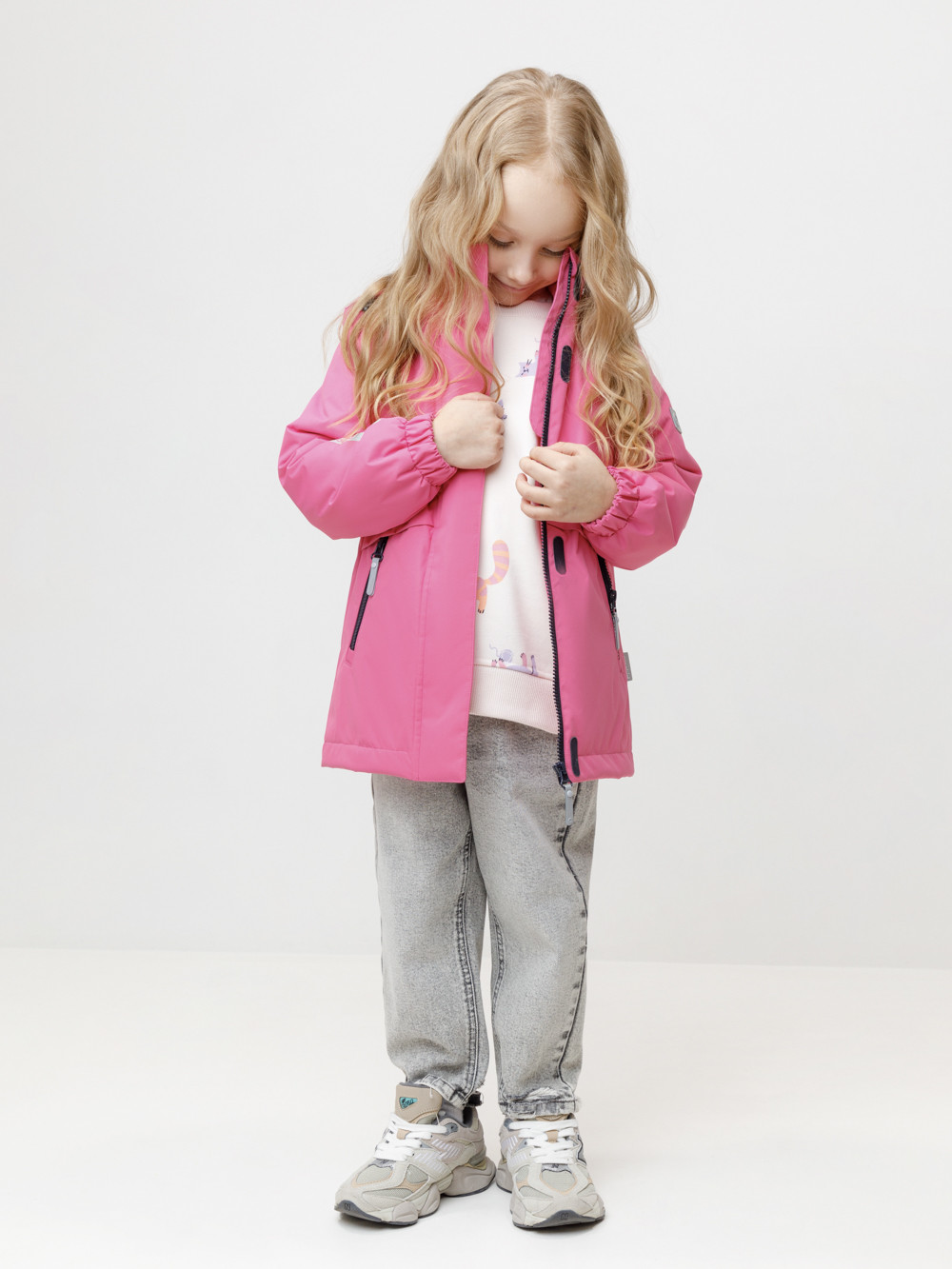 Куртка для девочки, артикул: ВК 32189/2 УЗГ, цвет: розовый
