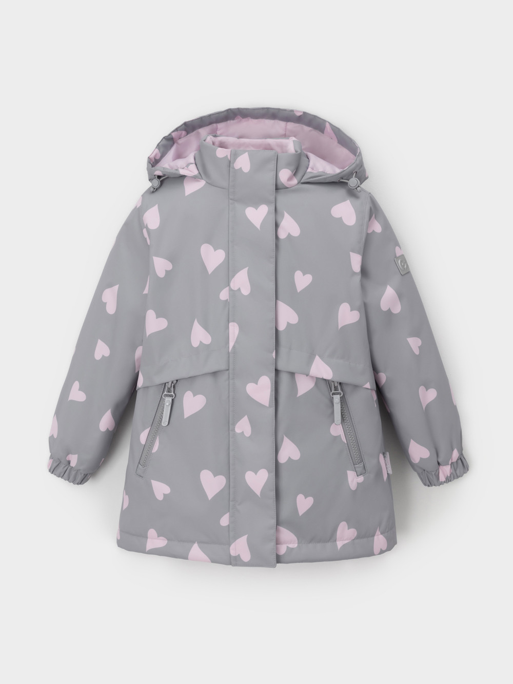 Куртка для девочки, артикул: ВК 32190/н/3 УЗГ, цвет: серый, фото 2