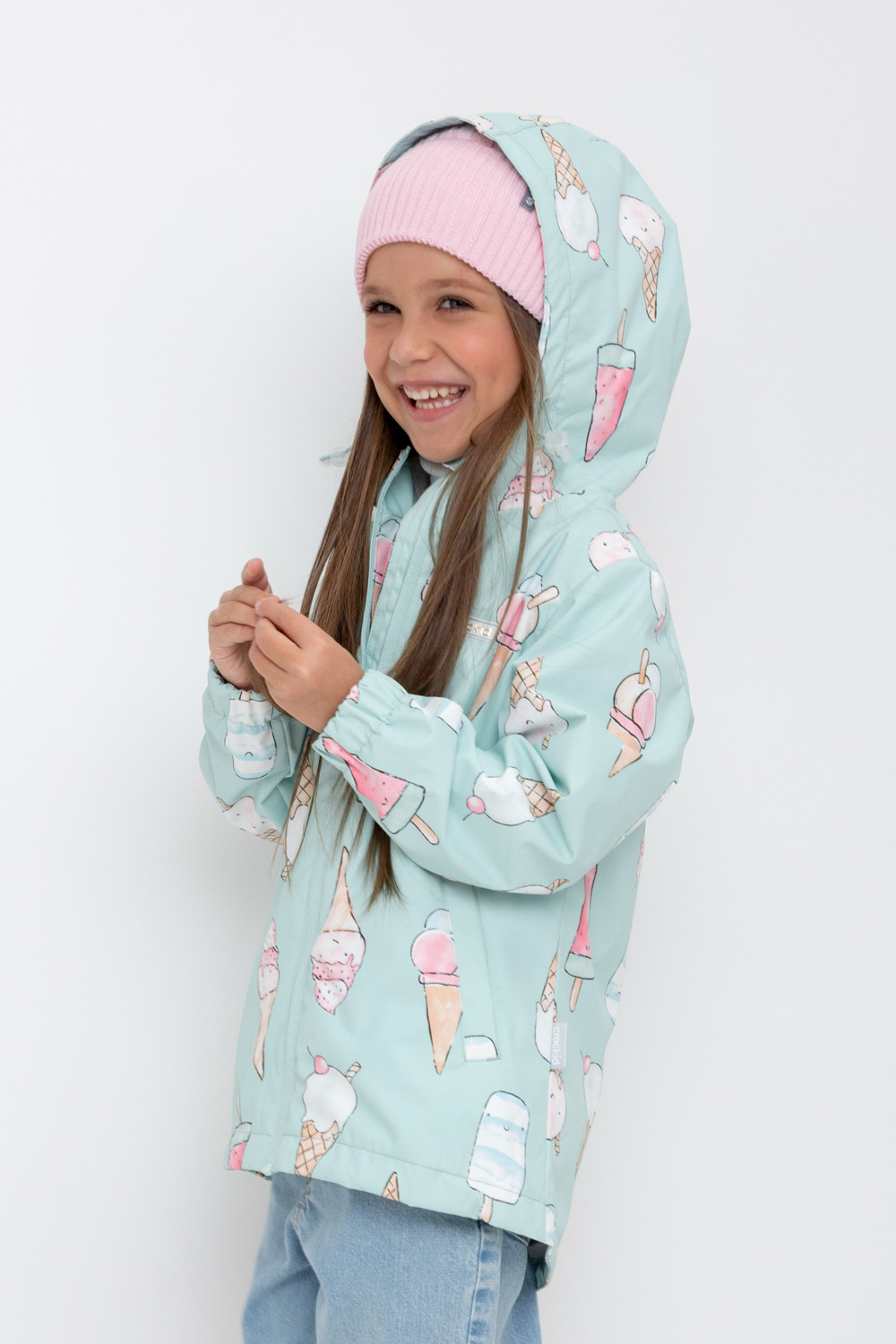 Куртка для девочки, артикул: ВК 32144/н/6 Ал, цвет: голубой, фото 3