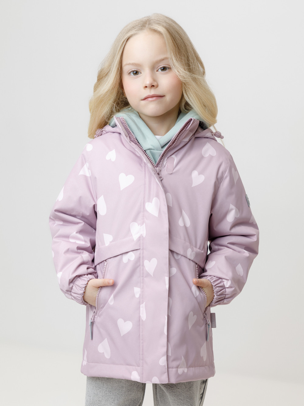 Куртка для девочки, артикул: ВК 32190/н/2 УЗГ, цвет: фиолетовый, фото 4