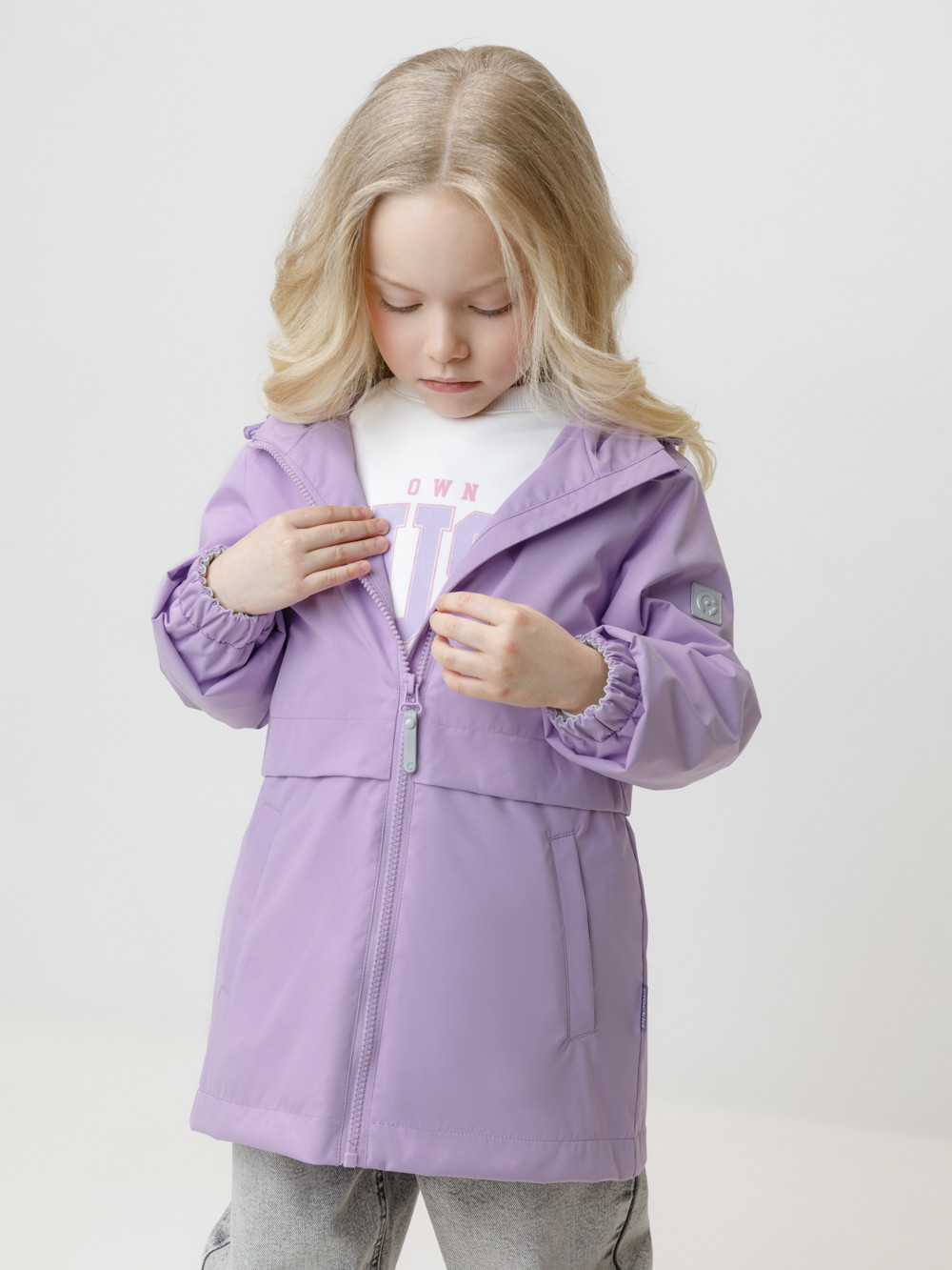 Куртка для девочки, артикул: ВК 32186/1 УЗГ, цвет: фиолетовый, фото 4