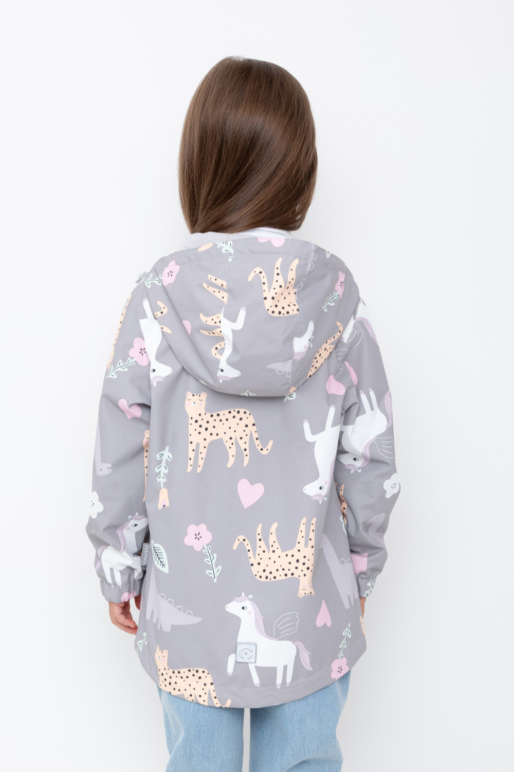 Куртка для девочки, артикул: ВК 32144/н/5 Ал, цвет: серый, фото 5
