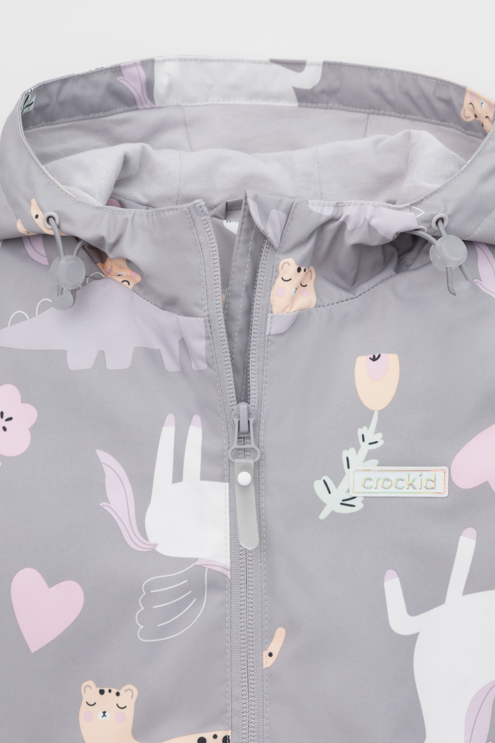 Куртка для девочки, артикул: ВК 32144/н/5 Ал, цвет: серый, фото 6