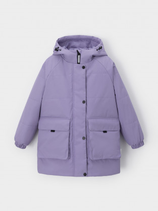 Куртка для девочки, артикул: ВК 32195/3 УЗГ, цвет: фиолетовый - 2 фото
